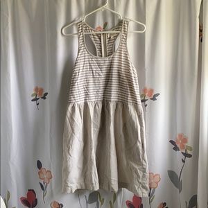 Adorable loft lou & grey linen racer back dress